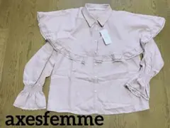 【新品タグ付】♡ axesfemmeジャカードケープブラウス　レディース♡