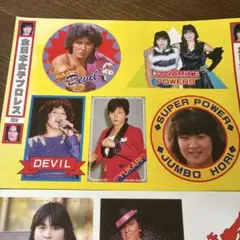 全日本女子プロレス　シール