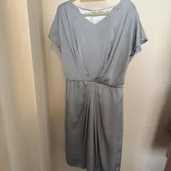 グレー Vネック パーティードレス サイズ38
