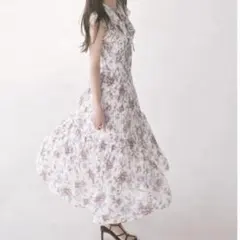 snidel プリーツプリントワンピース 0