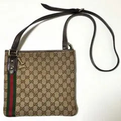 GUCCI ショルダーバッグ シェリーライン GG キャンバス チャームのサムネイル