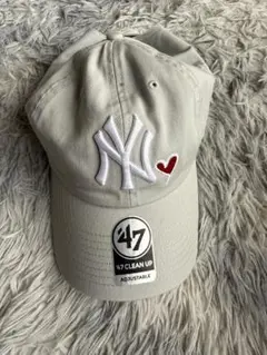 47 Brand NY ヤンキース キャップ ハート刺繍