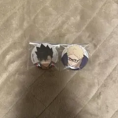 ハイキュー　ベースヤードトーキョー　トレーディング缶バッジ 月島 黒尾