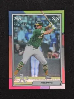 Topps KAWS ニック・カーツ アスレチックス シリアル