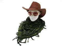 ストール アフガンストール アラブストール スカーフ チェック柄 ミリタリー 緑