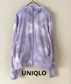 UNIQLO エアリズムUVカットメッシュ　フルジッププリントパーカ　S 長袖
