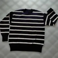 無印良品　ボーダーセーター