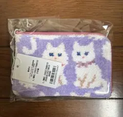 ラブラリー　モフモフネコチャン　L字ポーチ