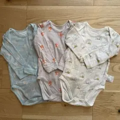 ユニクロ　長袖　ロンパース　90   3枚セット