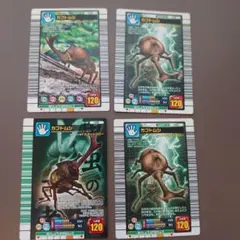 甲虫王者ムシキング カブトムシ 4枚セット