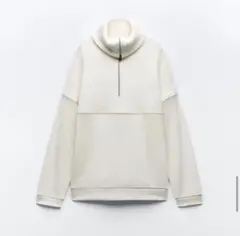 ZARA チャンキーネックライン スウェットシャツ