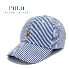 ラルフローレン キャップ ストライプ マルチポニー 美品
