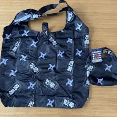 忍者柄 エコバッグ ショッピングバッグ