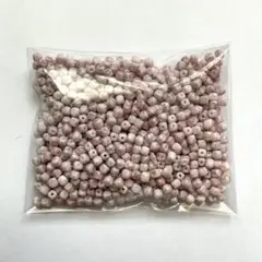 チェコビーズキューブ(ホワイト×ピンク)