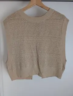 Lugnoncure 透かし編み ニットベスト