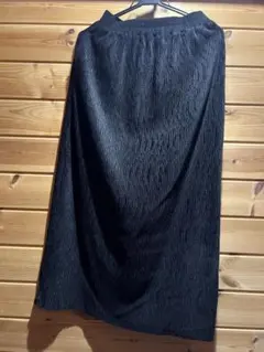 コカ⭐︎リブ編み 黒 タイトスカート