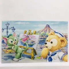 ディズニー　ベア　絵葉書　ダッフィー　ジェラトーニ