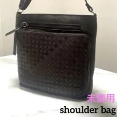 未使用　レディース　ladies ショルダーバッグ　ダークブラウン　こげ茶　茶色