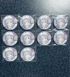 プロセカ　日野森雫　グリッター缶バッジ 46B