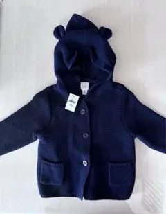 新品未使用⭐︎baby GAP フード付きカーディガン 6-12ヶ月 70cm