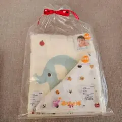 【新品未使用】赤ちゃんの城　バスタオル　ぞうさん ＆ガーゼハンカチ3枚