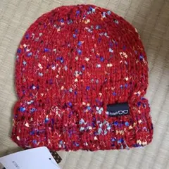 新品77%OFF★㈱べべ BdeR 赤色柄物 帽子★S