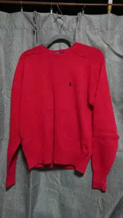Polo by Ralph Lauren コットンニット 赤 S