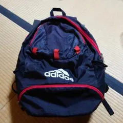 adidas サッカーボールバッグ 黒 赤　リュック