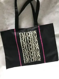 トートバッグ　エコバッグ　ブラック　FAUCHON