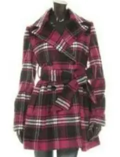 安室奈美恵着用　DURAS　ピンクチェックコート　安室奈美恵グッズ　美品