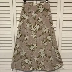 インゲボルグ　ピンク　花柄　フレアロングスカート（ピンクハウス）