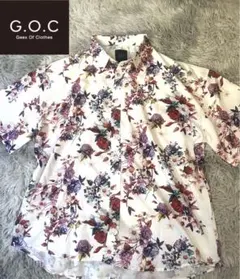 【美品】G.O.C 花柄　総柄　シャツ　アロハのサムネイル