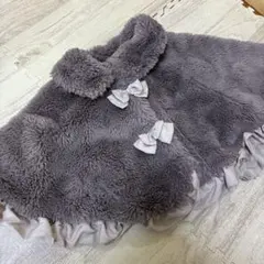 petit main グレー ポンチョ F