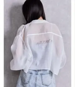 GYDA Gemyntar bijou SHEERシャツ シースルーのサムネイル