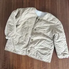 中綿入りボアジャケット ベージュ