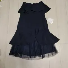 トッコクローゼット、ネイビーフリルスカート