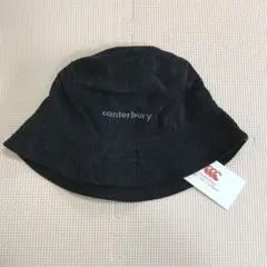 【新品】カンタベリー　コーデュロイハット　ユニセックス　黒　AC03954