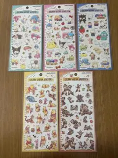 フラッフィースケッチステッカーズ5点セット