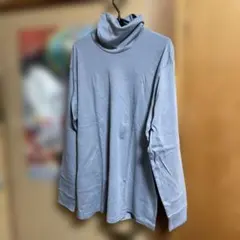 UNIQLO ソフトタッチタートルネックT XL グレー