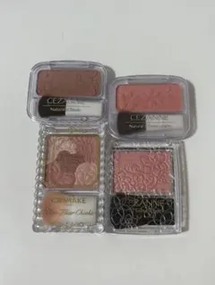 CEZANNE & CANMAKE パウダーチーク 4点セット
