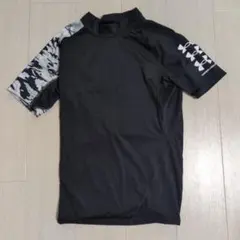 アンダーアーマー 半袖コンプレッションシャツ 白黒迷彩 メンズXLサイズ