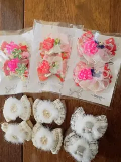 ペット用ヘアゴム6組　お正月＆冬