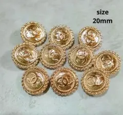 vintageCHANEL ボタンゴールド10個セット 刻印入り