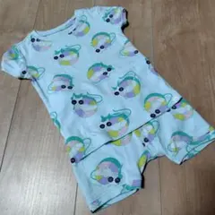 80センチ（12〜18M）⭐️babyGap ベビーパジャマ （水色.猫柄）
