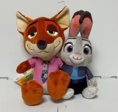 大人気！ズートピア2 ペアぬいぐるみ ニック ジュディ