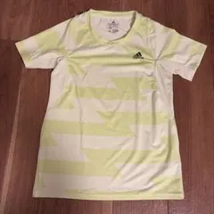 adidas ランニングTシャツ 黄緑 アディダス