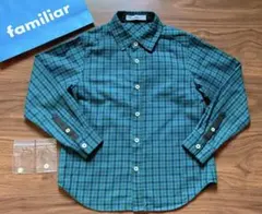 ファミリア　130 familiar 長袖シャツ ファミリアチェック