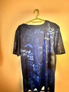 YONEX 花柄 半袖Tシャツ 青（美品）