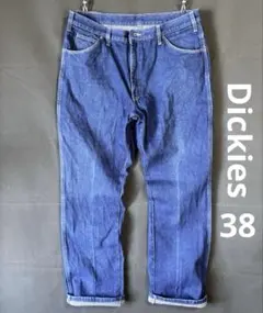希少品 W38 Dickies ディッキーズ デニムパンツ ジーンズ 圧着タグ