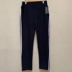 新品未使用　ジャージパンツ　ホワイト2本線　レディース　ネイビー　M~Lサイズ